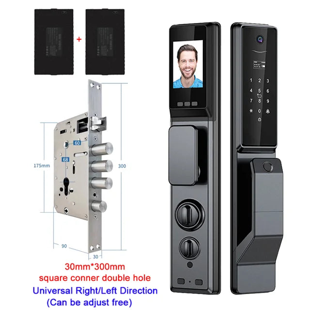 YKESDLC Waterproof Outdoor Smart Lock Fingerprint Alexa Camera WiFi