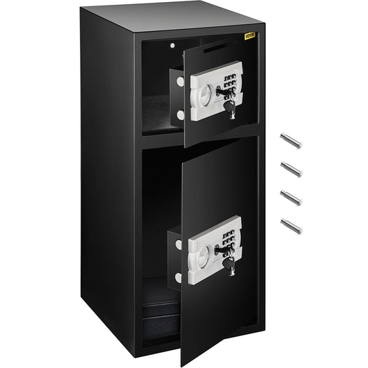 SucceBuy Double Door Safe Deposit Box With Electronic Lock