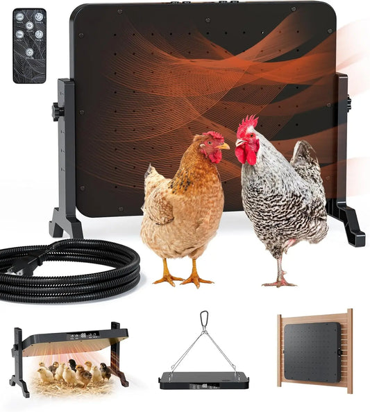 Smart Thermostat Chicken Coop Heater 200W With Timer And Remote