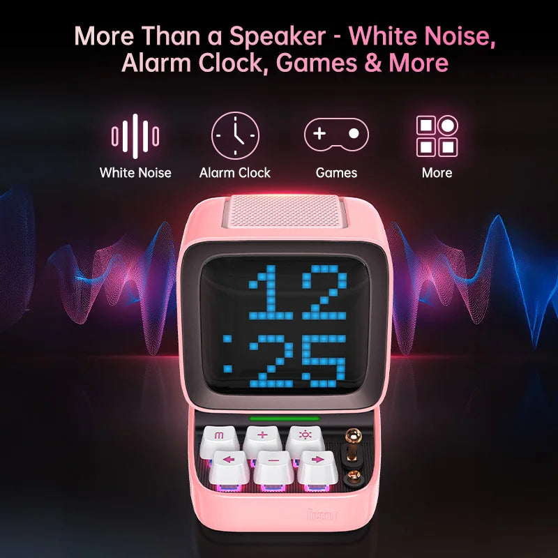 Divoom Ditoo-Pro Retro Pixel Art Bluetooth Speaker Alarm Clock