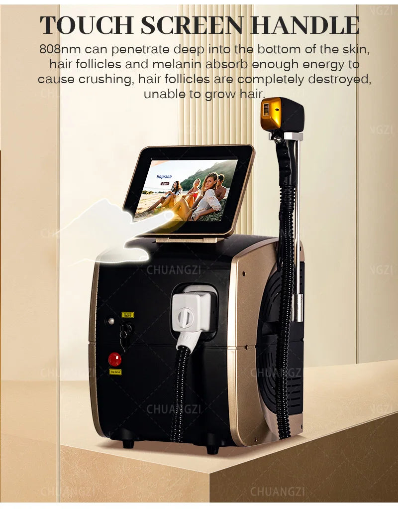 Emszero Soprano Diode Laser Hair Removal Machine 808nm