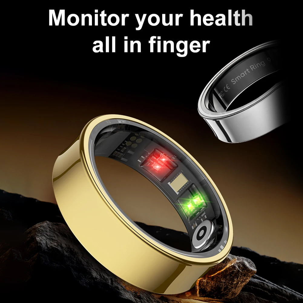 APWIKOGER R09 Smart Ring With Heart Rate Blood Oxygen Monitor