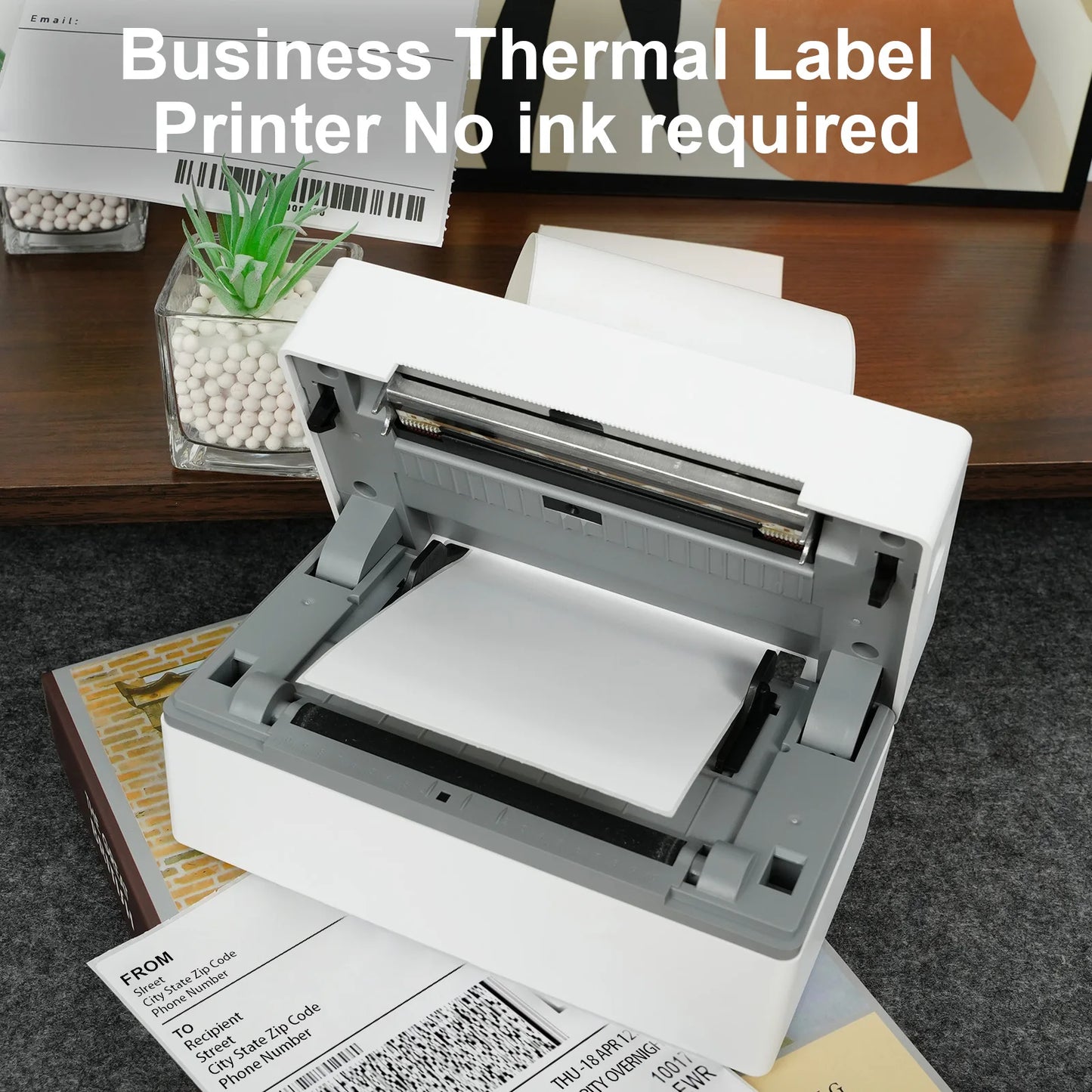 TakeYou Thermal Label Printer Portable No Ink 203DPI USB Bluetooth