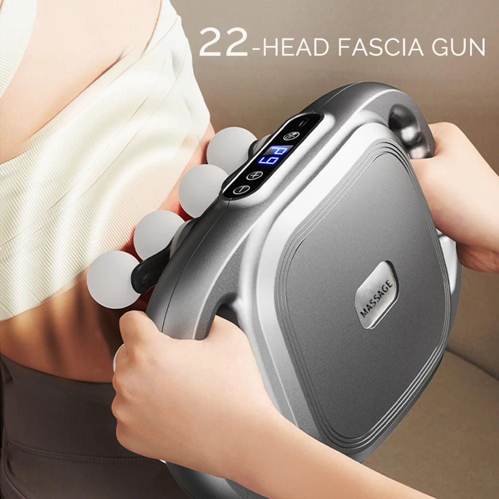 Foreverlily 22 Head Fascia Gun High Frequency Massage