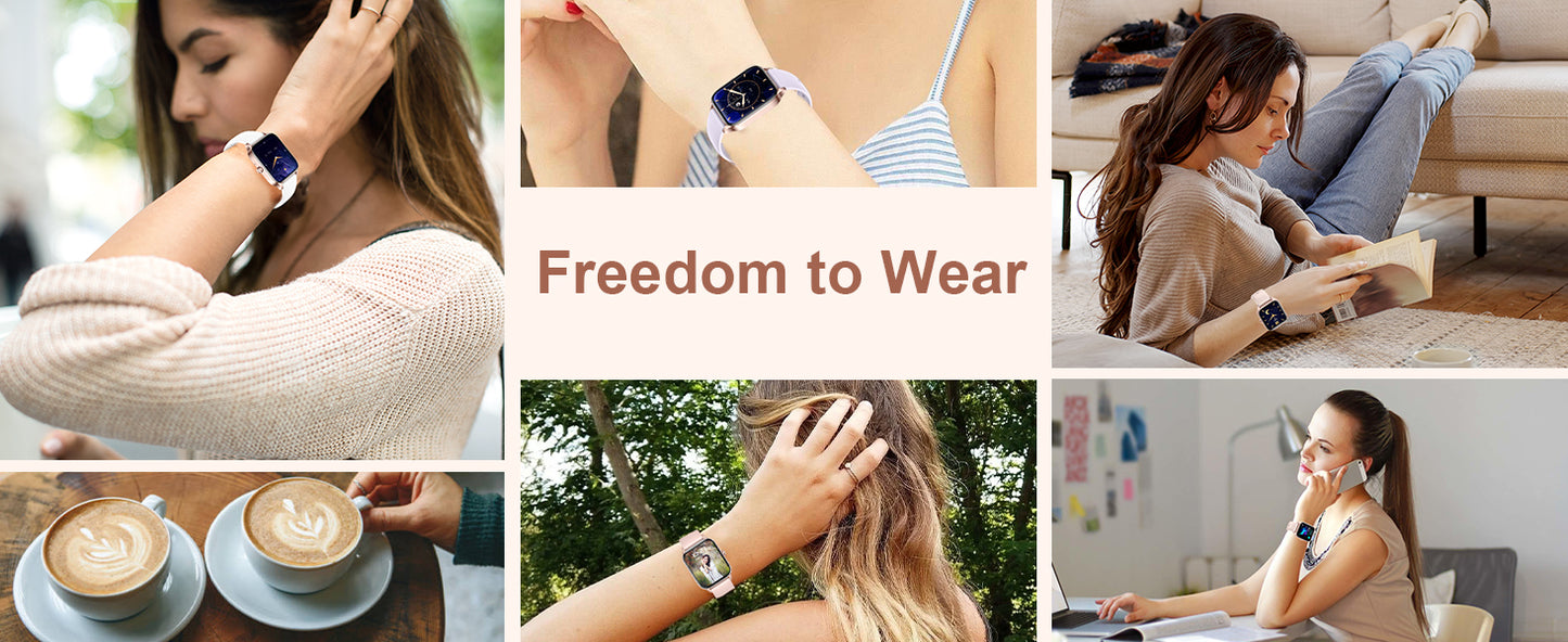 Android Smart Watch For Women(Answer/Make Calls) 1.85''Full Touch Screen Fitness Tracker Pedometer/Calories/ 100+ Sports Modes